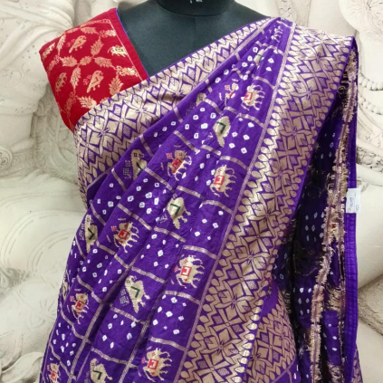 bandhini goergette checks dark blue