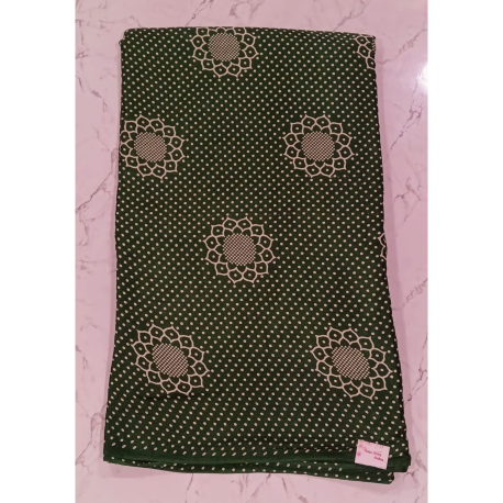 printed sarees black